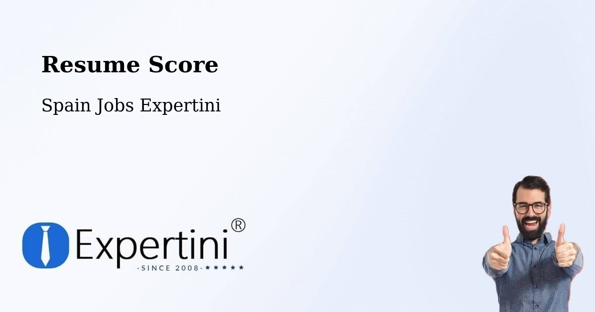 Resume Score & Job Description Match Tool – Lorca - Spain Jobs Expertini